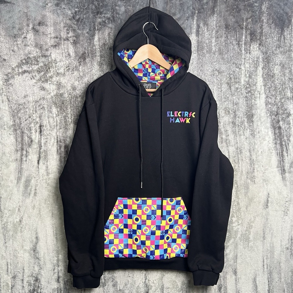 Rare Electric Hawk Wobble Factory Hoodie EDM Limited Edition Size Large